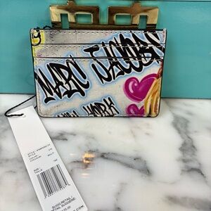 Marc Jacobs New York City Graffiti Card Holder ID Wallet - Limited Release NWT